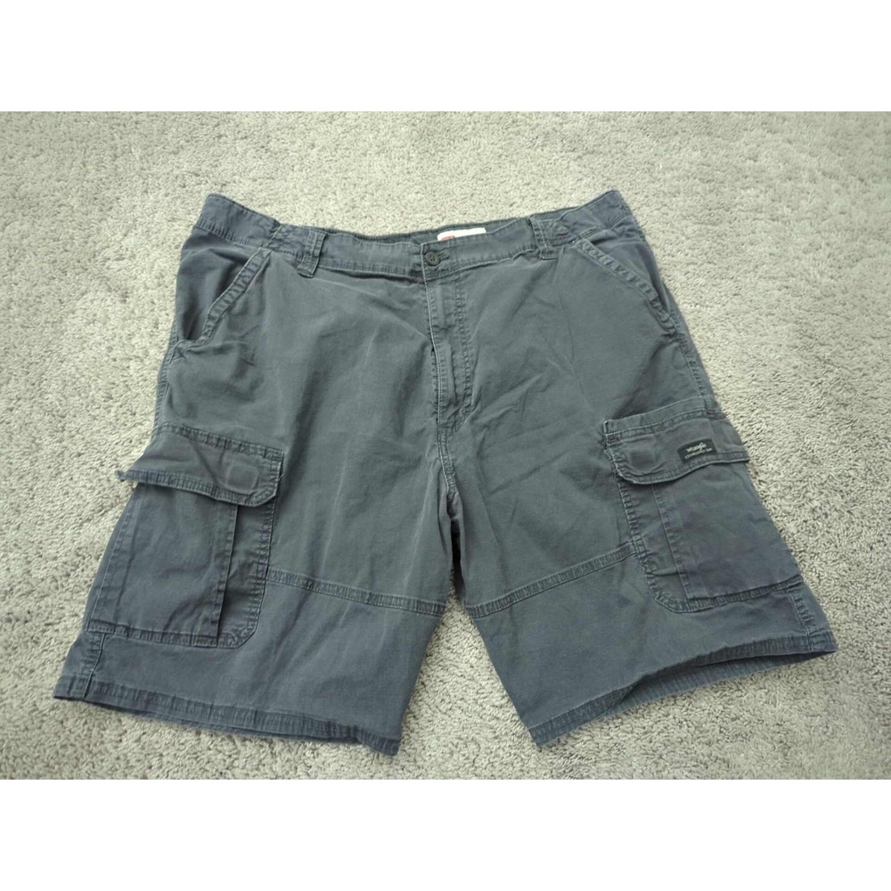 Wrangler Cargo Shorts Mens 42 Black Inseam: 9.5" Relaxed‎ Fit Outdoor Casual